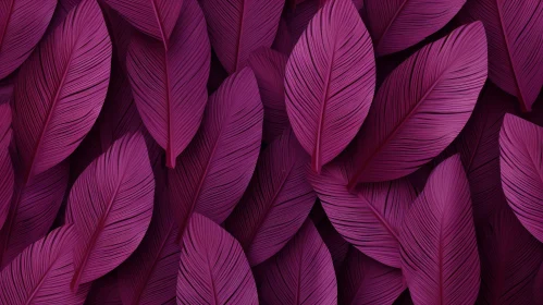 Pink Tropical Leaves Seamless Pattern - Design Background