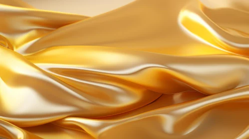 Golden Silk Cloth - 3D Render for Seamless Design