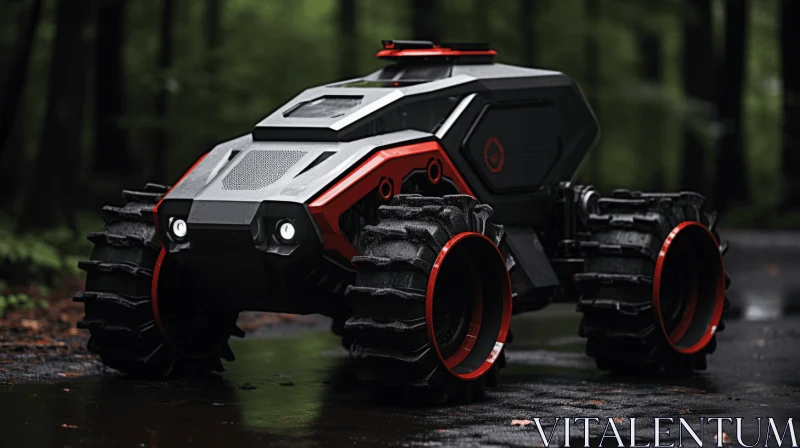 Enchanting Forest Adventure: Remote Controlled Vehicle in Captivating Industrial Design AI Image