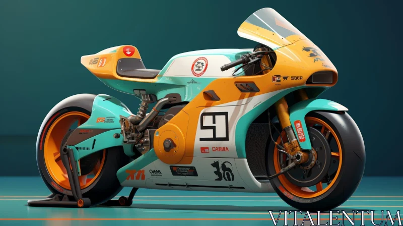 Sleek Futuristic Motorcycle Design AI Image