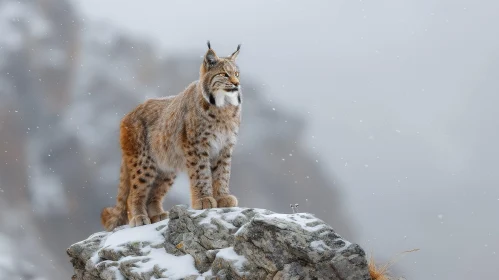 Snow Lynx Wildlife Photography
