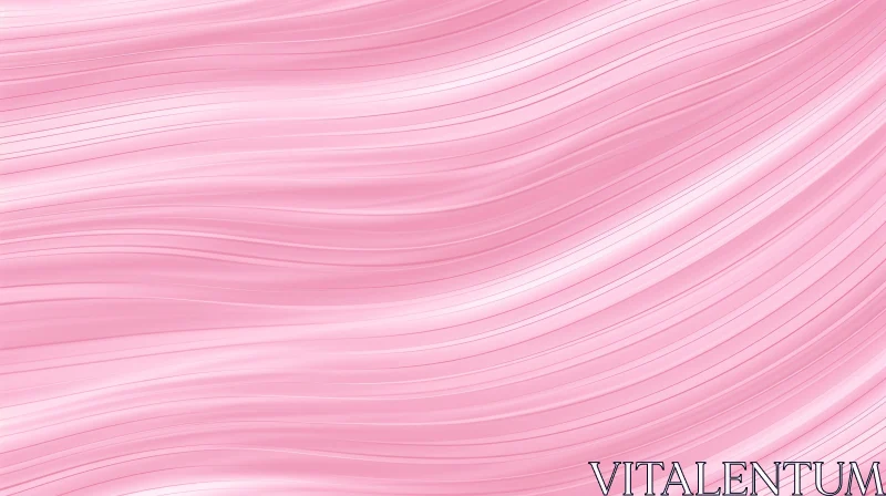 Pink Wave Pattern Background - Soft and Feminine Design AI Image