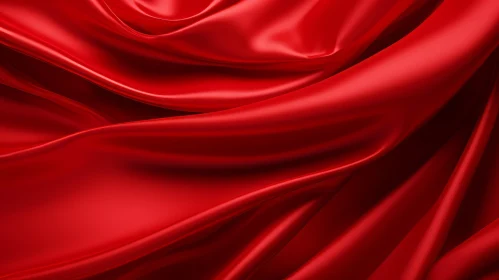 Luxurious Red Silk Fabric Texture