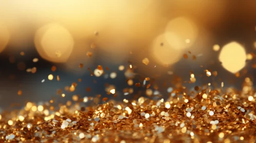Golden Glitter Background for Special Occasions