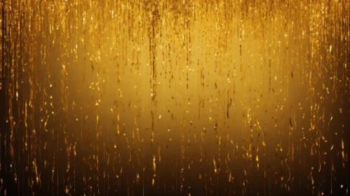 Luxurious Golden Background with Falling Particles