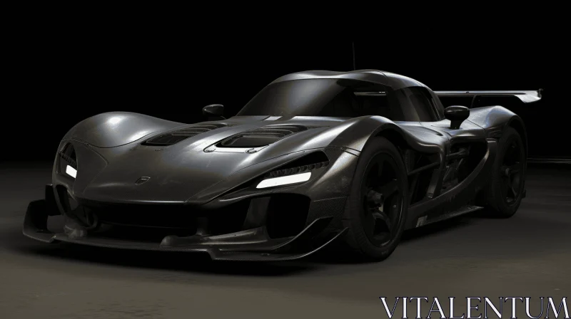 AI ART Black Super Car | Realistic 3D Render | Action-Packed Scene