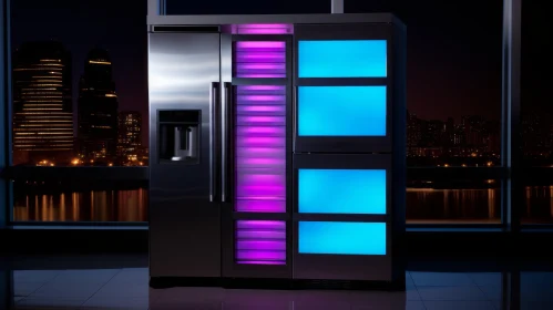 Smart Stainless Steel Refrigerator with Water Dispenser and Ice Maker
