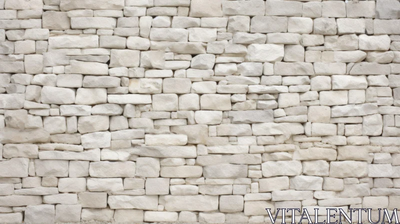 White Stone Wall Texture - Rough Surface and Dusty Stones AI Image