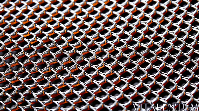 Close-up Metallic Texture - Industrial Design AI Image
