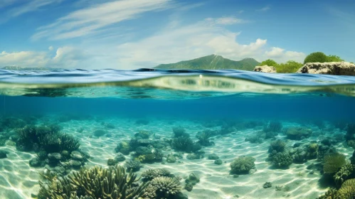 Crystal Clear Coral Reef Underwater Photo