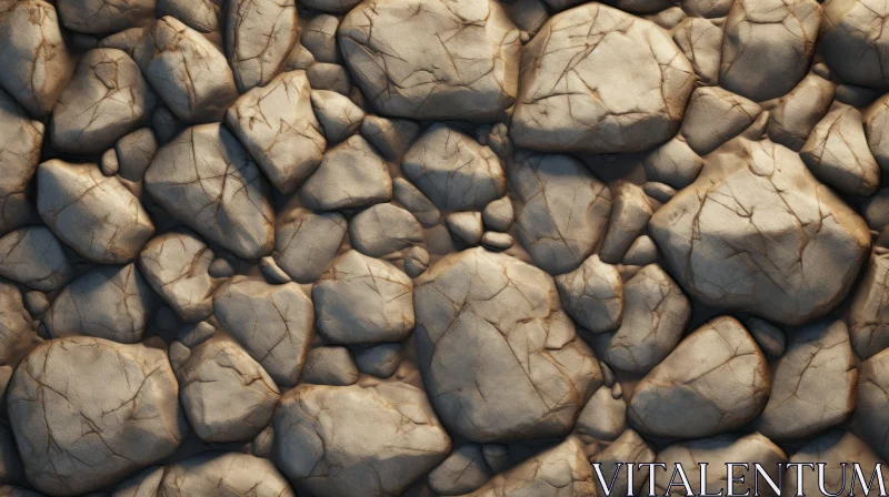 Detailed Rocky Surface Texture for 3D Rendering and Games AI Image