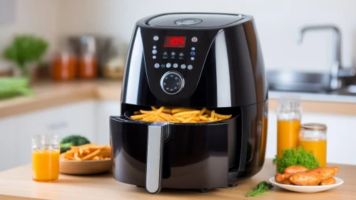 Efficient Black Air Fryer for Healthy Cooking