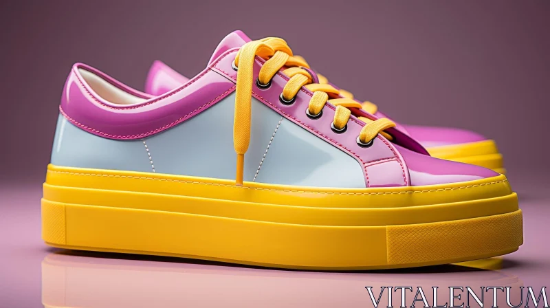 Colorful Bright Sneakers for Fashion Enthusiasts AI Image