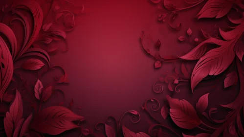 Luxurious Red Floral Background for Digital Projects