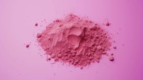 Pink Powder Texture on Light Pink Background