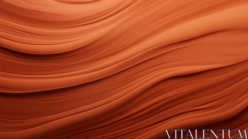 Warm Orange-Brown Wavy Surface Texture AI Image