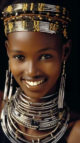 Young African Woman in Traditional Attire