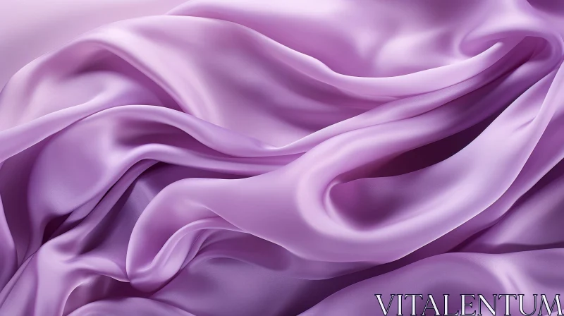 Luxurious Purple Silk Fabric Texture Close-Up AI Image
