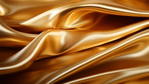 Luxurious Gold Silk Fabric Texture