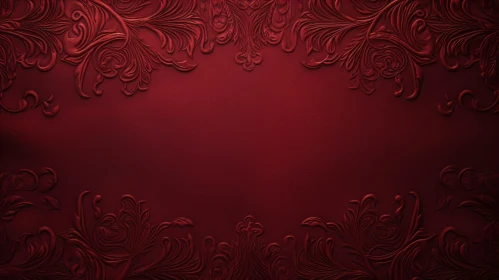 Red Floral Pattern Background