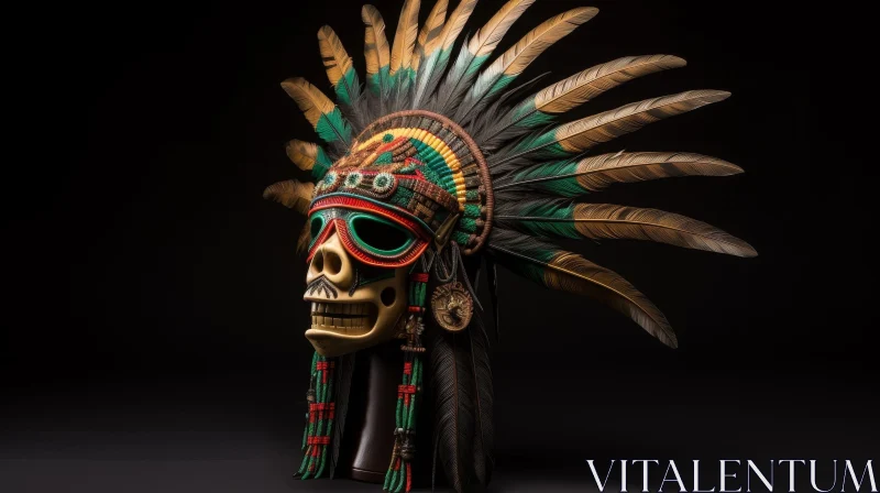 Native American Headdress 3D Rendering AI Image
