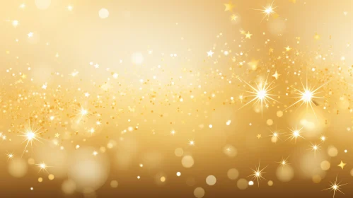 Elegant Golden Background with Stars for Special Occasions