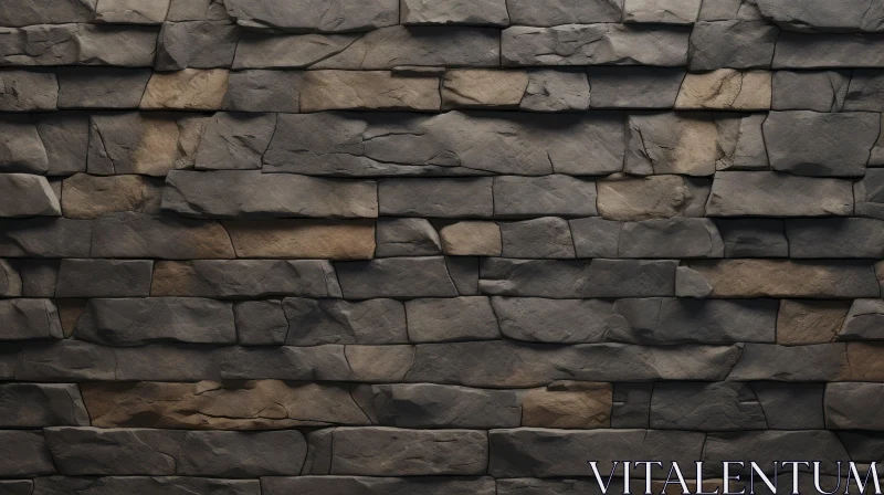 AI ART Dark Grey Stone Wall Texture for Design Projects