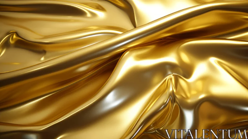AI ART Luxurious Gold Fabric Texture - Elegant Background