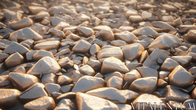 Angular Rock Texture Close-Up Background AI Image