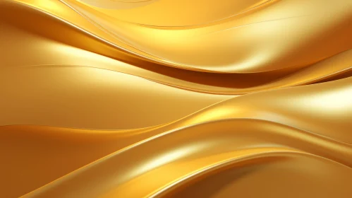Golden Liquid Flow | Metallic 3D Rendering