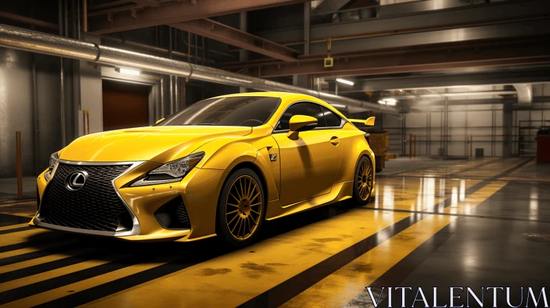 Captivating Lexus LFS and Lexus RCX in Garage | Golden Palette AI Image