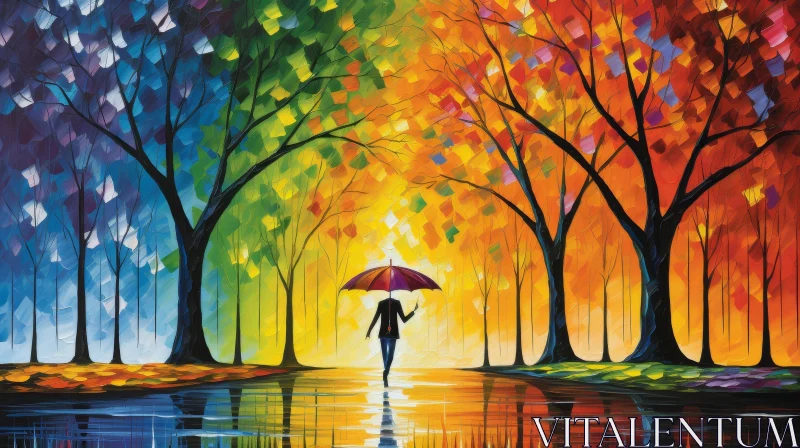 Enchanting Forest Path Painting