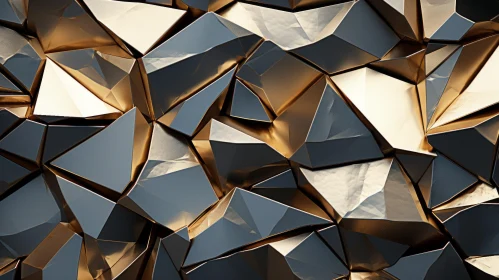 Geometric Surface Rendering with Reflective Metal Finish