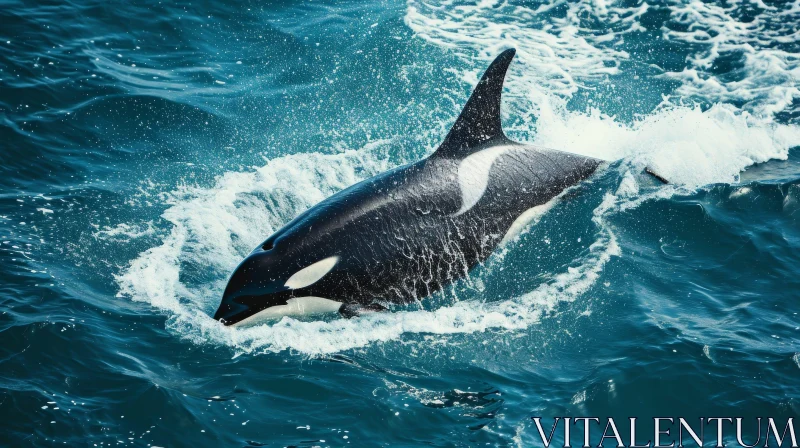Majestic Killer Whale - Ocean Predator AI Image
