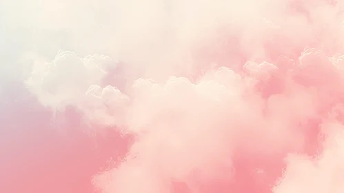Peaceful Ethereal Background in Pale Pink and Yellow