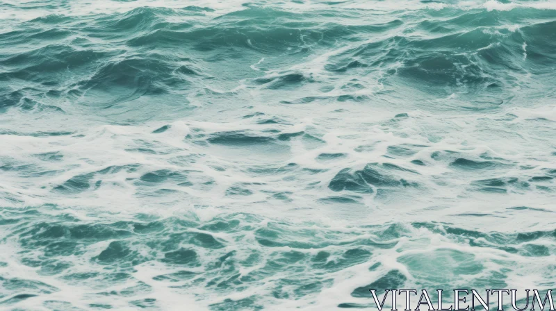 Powerful Ocean Waves: A Captivating Scene AI Image