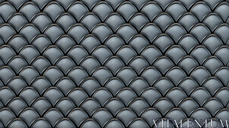 AI ART Black Gray Fish Scale Tile Pattern Illustration