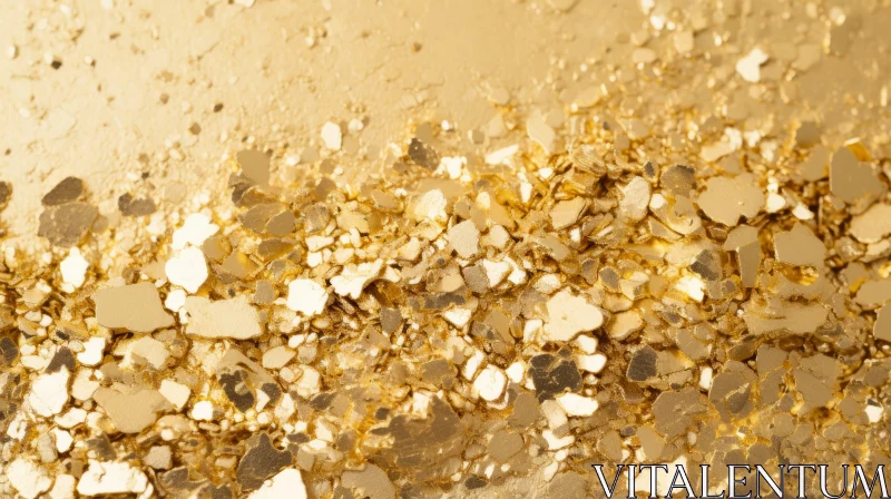 Gold Flakes Texture for Design Projects AI Image