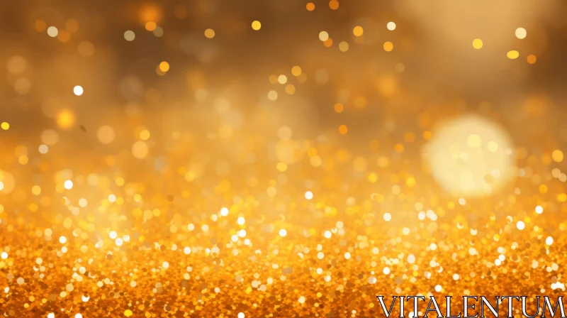 Luxurious Golden Glitter Background AI Image
