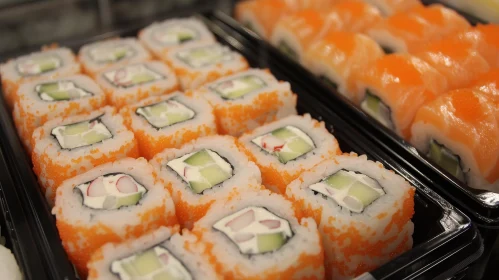 Delicious Sushi Plate Presentation