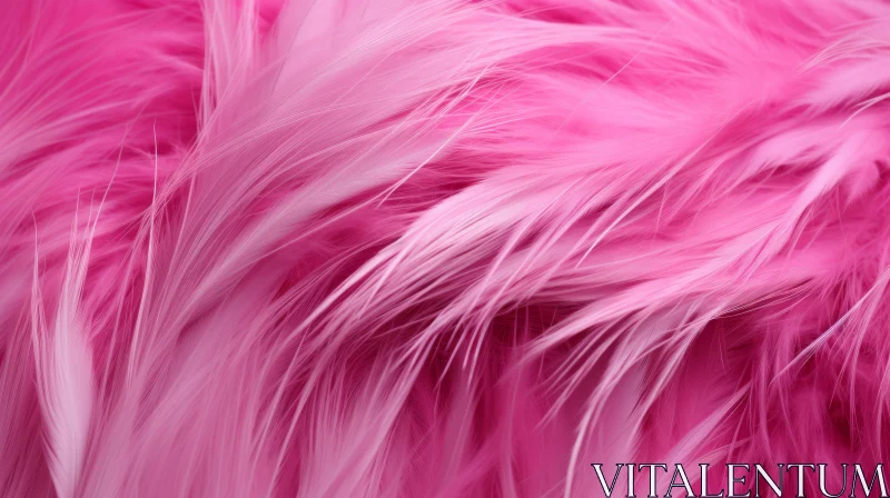 Ethereal Pink Feathers Close-Up AI Image