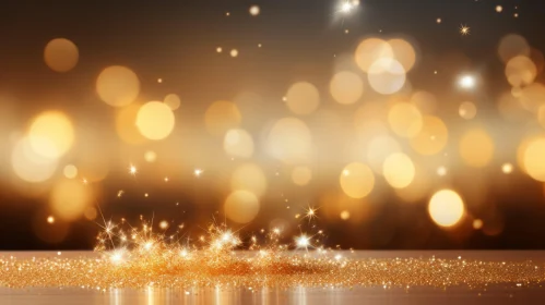 Golden Glitter Background for Festive Occasions