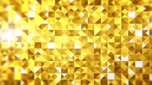 Golden Mosaic Triangle Pattern
