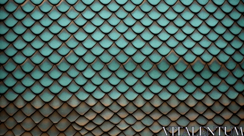 Green and Brown Scales Tiling Texture AI Image