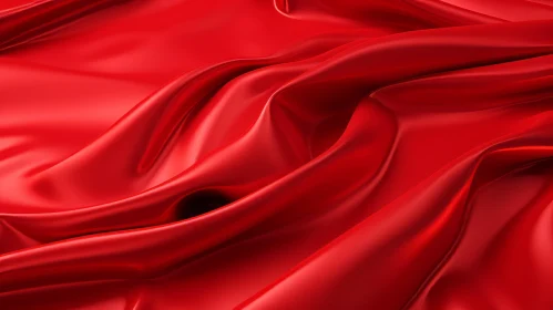 Red Silk Fabric with Luxurious Texture - Background Design