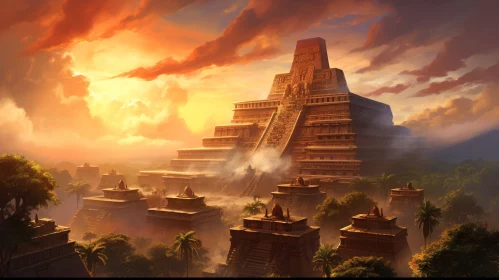 Mysterious Ancient City Illustration