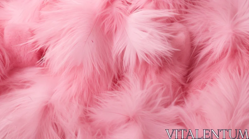 Pink Feathers Close-Up | Delicate and Bright Image AI Image