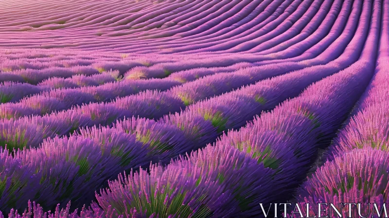 Serene Lavender Field Photography AI Image