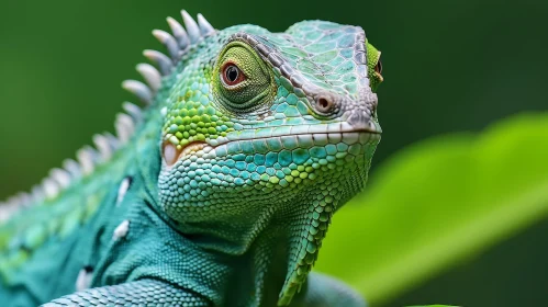 Green Iguana Close-up - Wildlife Photography
