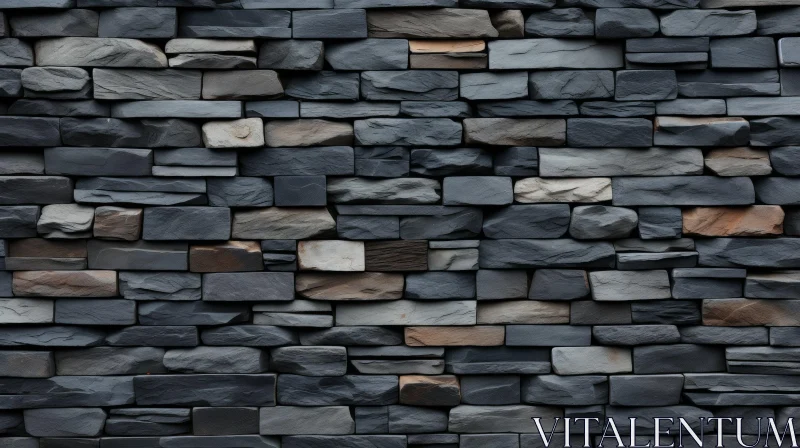 AI ART Rustic Brick Wall Texture - Stone Pattern Design